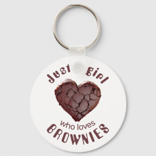 Chaveiro Apenas uma garota que ama brownies