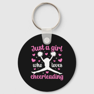 Chaveiro Apenas Uma Garota Que Ama Cheerleading Cheerleader