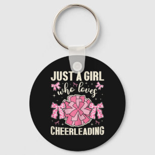 Chaveiro Apenas Uma Garota Que Ama Cheerleading Impressão d