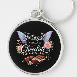 Chaveiro Apenas uma garota que ama chocolate