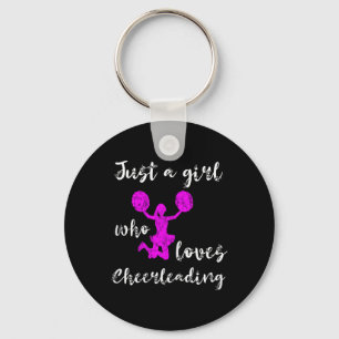 Chaveiro Apenas Uma Garota Que Ama Equipe de Cheerleading C