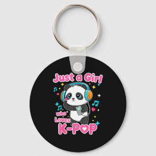 Chaveiro Apenas Uma Garota Que Ama K-p Panda Fofo