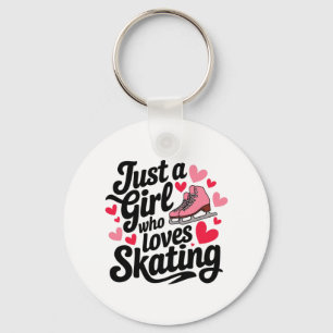 Chaveiro Apenas uma garota que ama patinar