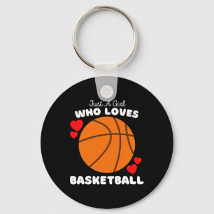 Chaveiro Apenas Uma Menina Que Ama Basquete - Bicho De Meni