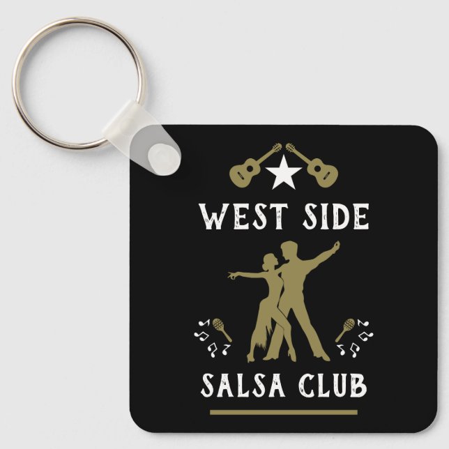 Chaveiro Apenas Uma Menina Que Ama Dançar Salsa (Frente)