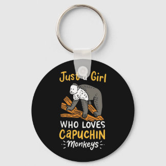 Chaveiro Apenas Uma Menina Que Ama Macacos Capuchim