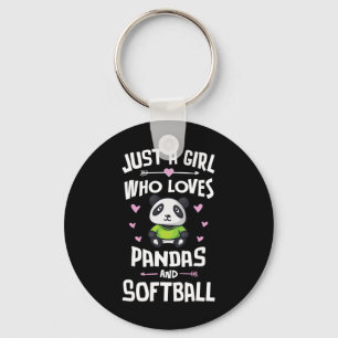 Chaveiro Apenas Uma Menina Que Ama Pandas E Presente Suave 