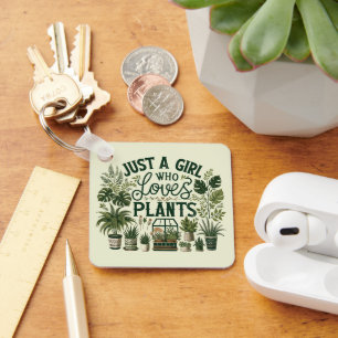 Chaveiro Apenas Uma Menina Que Ama Plantas