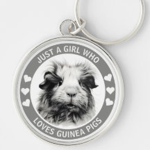 Apenas Uma Menina Que Ama Suínos Guiné (Monocromo)