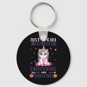 Chaveiro Apenas Uma Menina Que Ama Unicórnios E Basquete