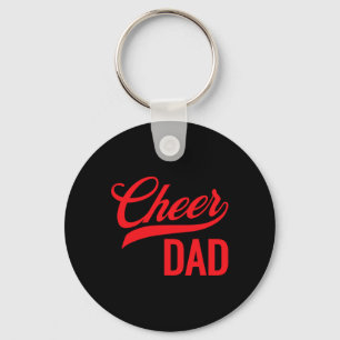 Chaveiro Aplaudir Pai Vermelho e Branco Cheerleading Conjun