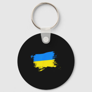 Chaveiro Apoie a Bandeira da Ucrânia Orgulho Ucraniano Cora