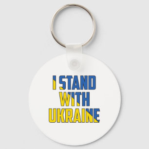Chaveiro Apoie a Ucrânia Eu Apoio a Ucrânia BandeiraUcrania