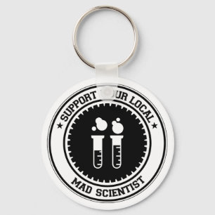 Chaveiro Apoie seu cientista louco local