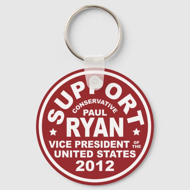 Chaveiro Apoio a Paul Ryan Vice Presidente Seal (Frente)