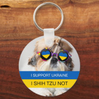 Apoio a Ucrânia I Shih Tzu Not Heart flag