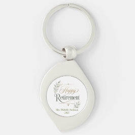 Chaveiro Aposentadoria Feliz Nome Personalizado