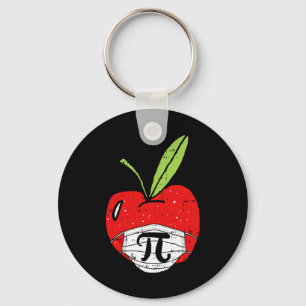 Chaveiro Apple Pi-day, Professor de Máscara de Rosto Cuta, 