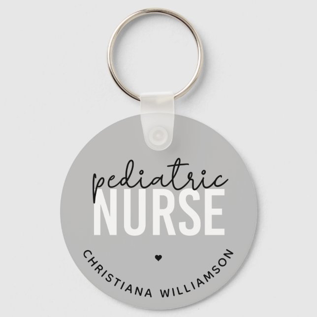 Chaveiro Apreciação de Enfermeiros Pediátricos Personalizad (Frente)