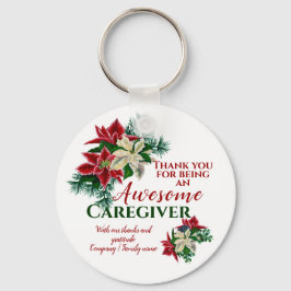 Chaveiro Apreciação de Poinsettia Floral Incrível