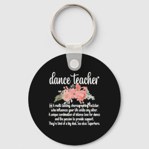 Chaveiro Apreciação de Professora Dança Ajustado Negra de C