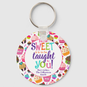Chaveiro Apreciação do professor como Cupcake doce