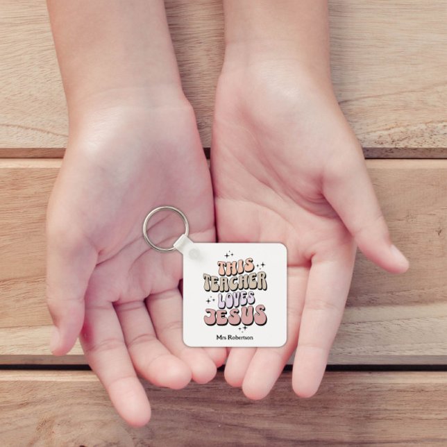 Chaveiro Apreciação personalizada dos retro-professores (Criador carregado)