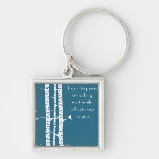 Chaveiro Aprenda pausar (Frente)