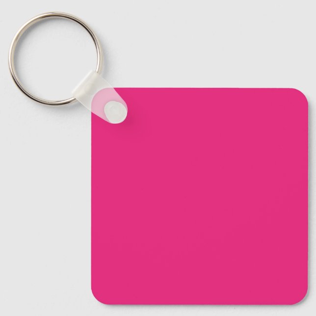 Chaveiro Aprimore seu Design com fundo rosa (Frente)