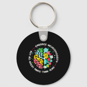 Chaveiro Aproveite a neurodiversidade cerebral Autismo de c