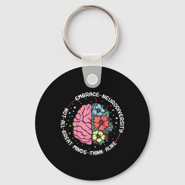Chaveiro Aproveite a neurodiversidade cerebral Autismo de c (Frente)