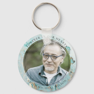 CHAVEIRO AQUA DUSKY BLUE AGATE SYMPATHY FOTO MEMORIAL