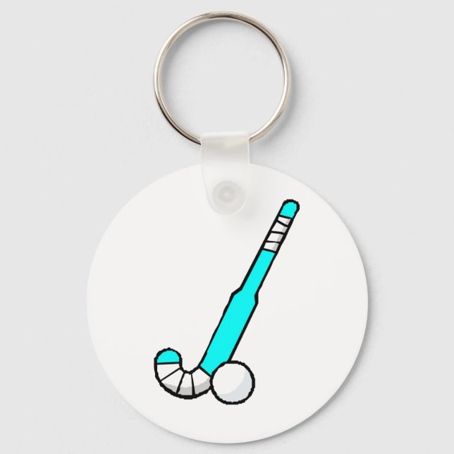 Chaveiro Aqua Field Hockey Stick (Frente)