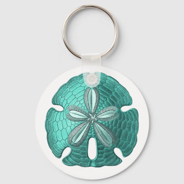 Chaveiro Aqua Sand Dollar (Frente)