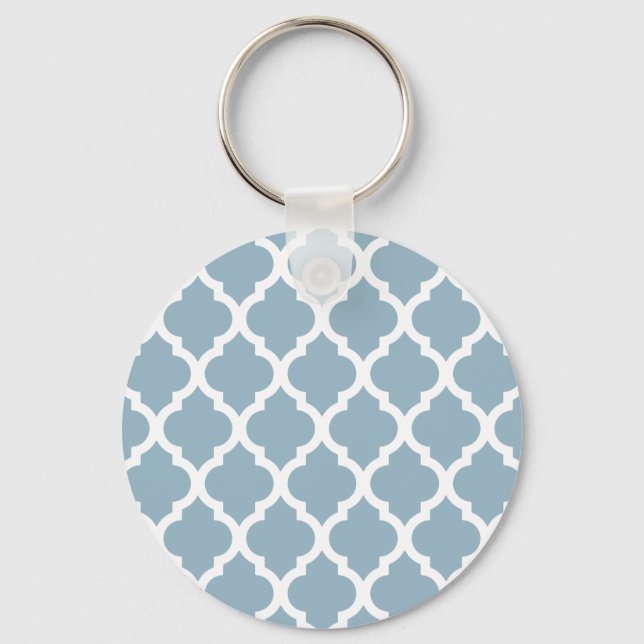 Chaveiro Aquamarine Azulejo marroquino Trellis (Frente)