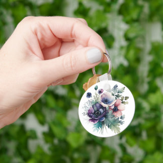 Chaveiro Aquarela floral