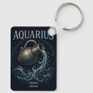 Chaveiro Aquário Portador de Água Símbolo Zodíaco Astrologi