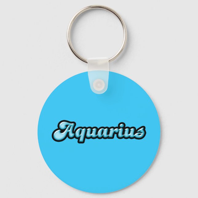 Chaveiro Aquário Zodiac Retroativo (Frente)