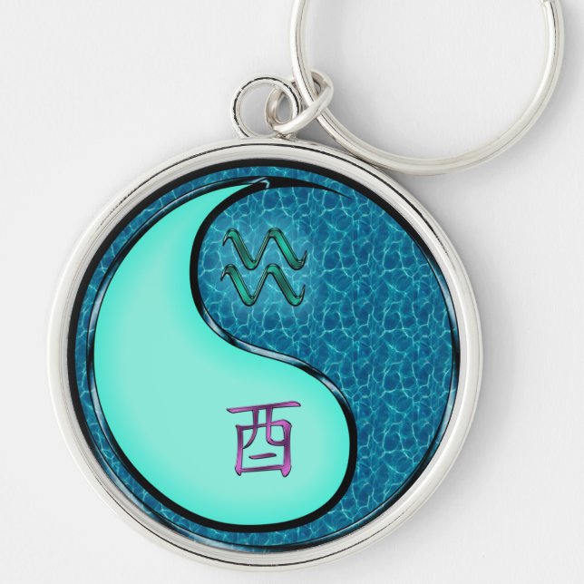Chaveiro Aquarius & Water Rooster (Frente)