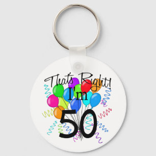 Chaveiro Aquele é direito que eu sou 50 - aniversário