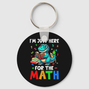 Chaveiro Aqui Para a Matemática Lindos T-Rex Contando Númer