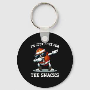 Chaveiro Aqui pelas snacks futebol americano divertido mulh
