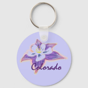 Chaveiro aquilégia da flor de Colorado