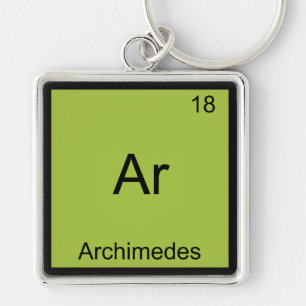 Chaveiro Ar - Arquimedes Camiseta Engraçada Símbolo Element