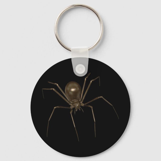 Chaveiro Aranha 3D Marrom-Grande (Frente)
