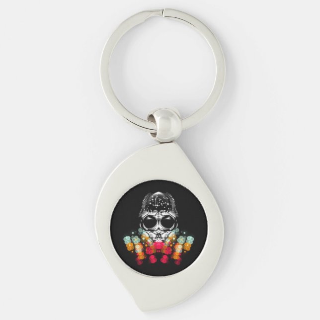 Chaveiro Aranha de Outono Fofa com Chapéu de Gota de Orvalh (Frente)
