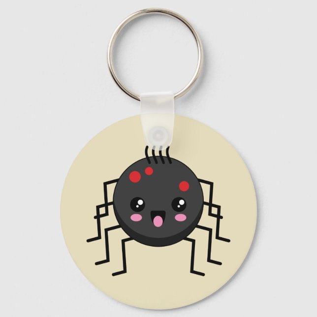 Chaveiro Aranha Kawaii Cute (Frente)