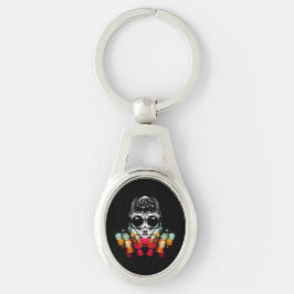 Chaveiro Aranha-queda-branca com chapéu de Dewdrop