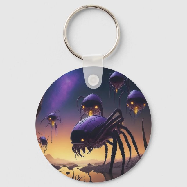 Chaveiro Aranhas alienígenas Desoladas Aterrissando (Frente)