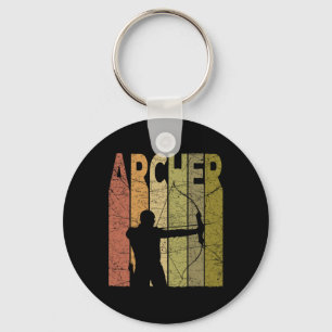 Chaveiro Arco Archer Vintage caçando retro Archery Bowhunti